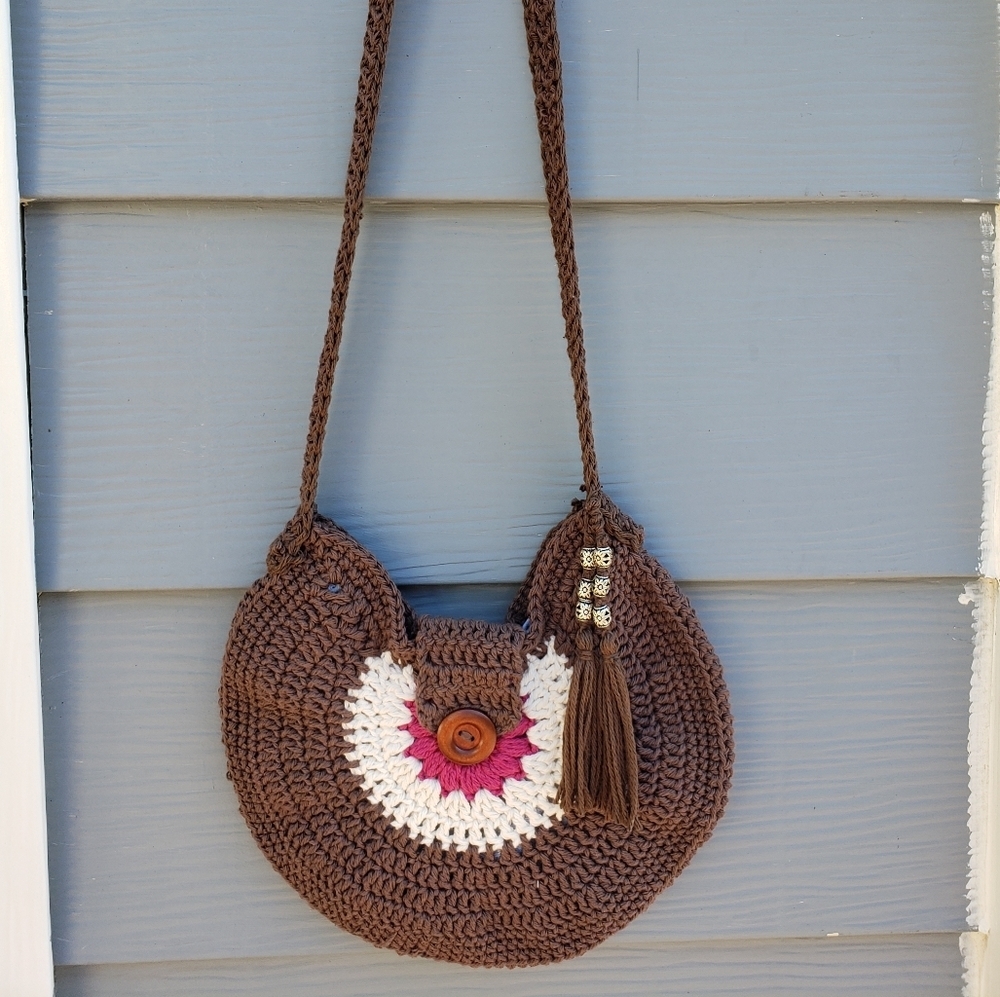 The Coco Crochet Crossbody Purse Handcrochet